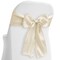 Lann's Linens - Elegant Satin Wedding/Party Chair Cover Sashes/Bows - Ribbon Tie Back Sash